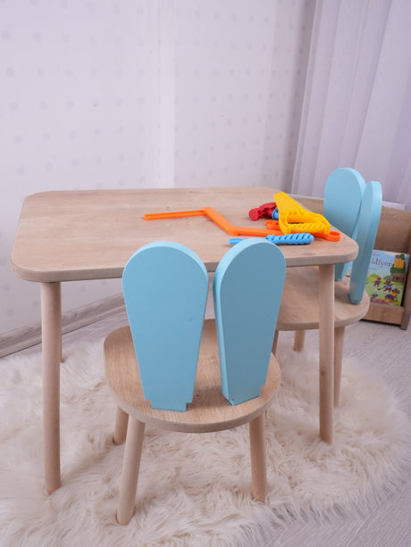Set masa si scaun pentru copii Furniture Bunny One, 30x25 cm