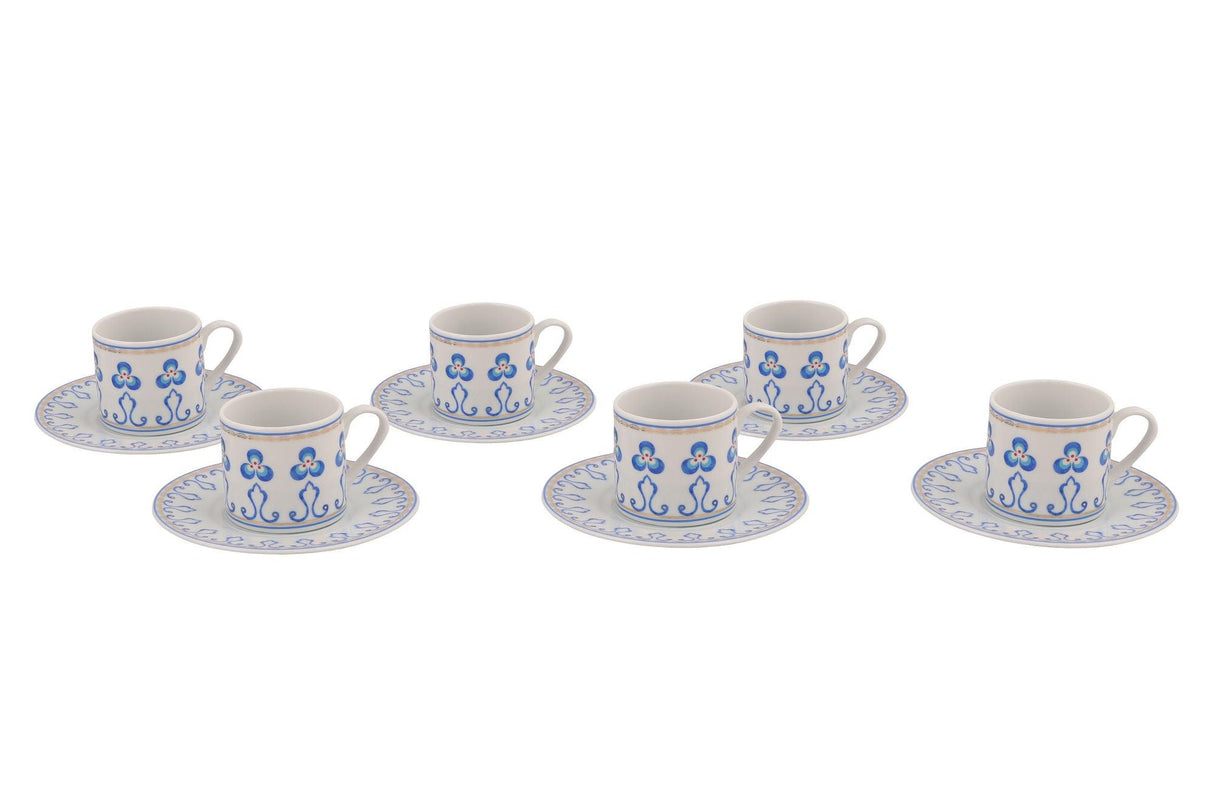 Set cești de cafea, Multicolor, 30x9x24 cm
