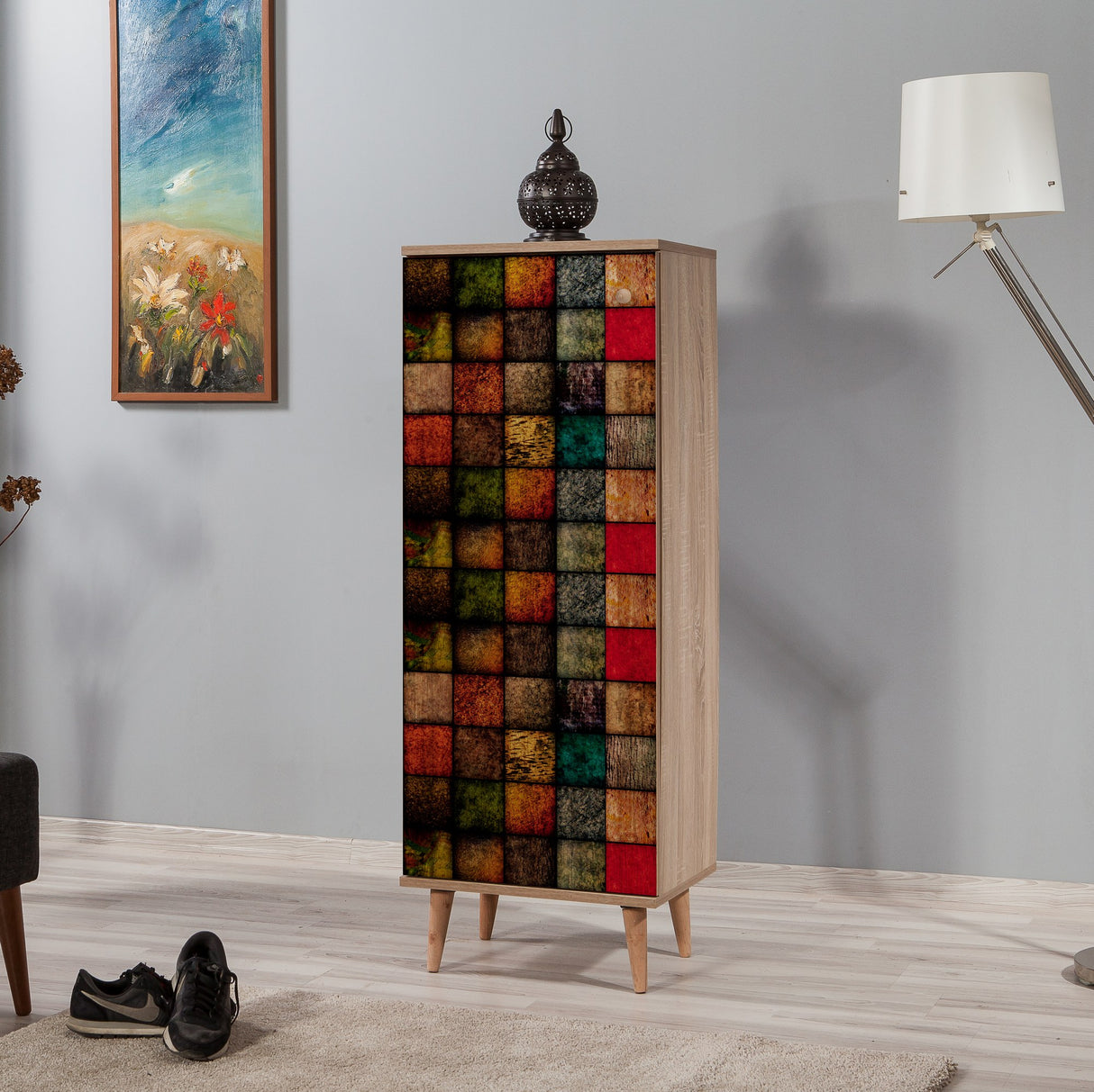 Pantofar Leyla, Multicolor, 50 x 135 x 38 cm