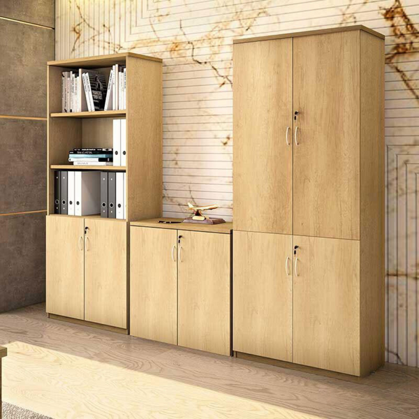Biblioteca Amazon cu patru usi din lemn 80x40x200cm