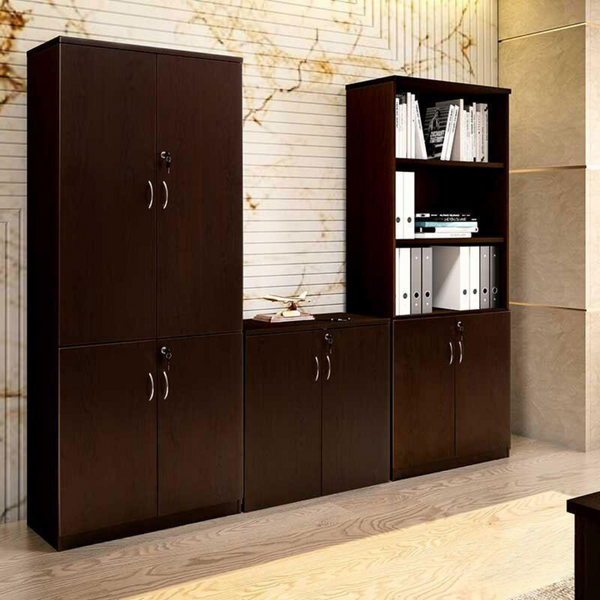 Biblioteca Amazon cu patru usi din lemn 80x40x200cm