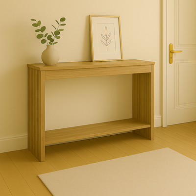 comoda Consolă Focused,MDF, Natural 120x35x74 cm