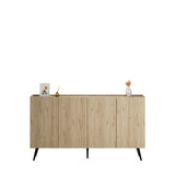 Consola  Adore Luna cu 4 usi, Stejar, 180 x 100 x 43 cm