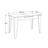 Masă Dining Adore, Design Modern, Extensibilă, 120–150 cm, 120x70x75 cm - Lemn Natural