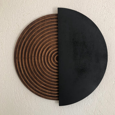 Accesoriu decorativ de perete ART143, Natural, 50x50 cm