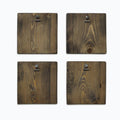 Accesoriu decorativ de perete din molid A066, Nuc, 14x14x1.6 cm