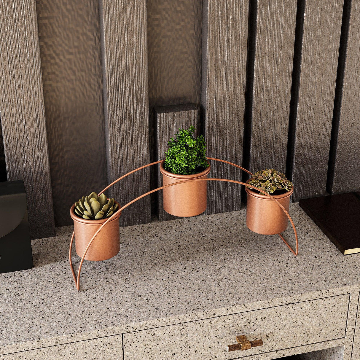 Accesoriu metalic decorativ Decorative Metal Accessory Antonio 2, Cupru, 9 cm