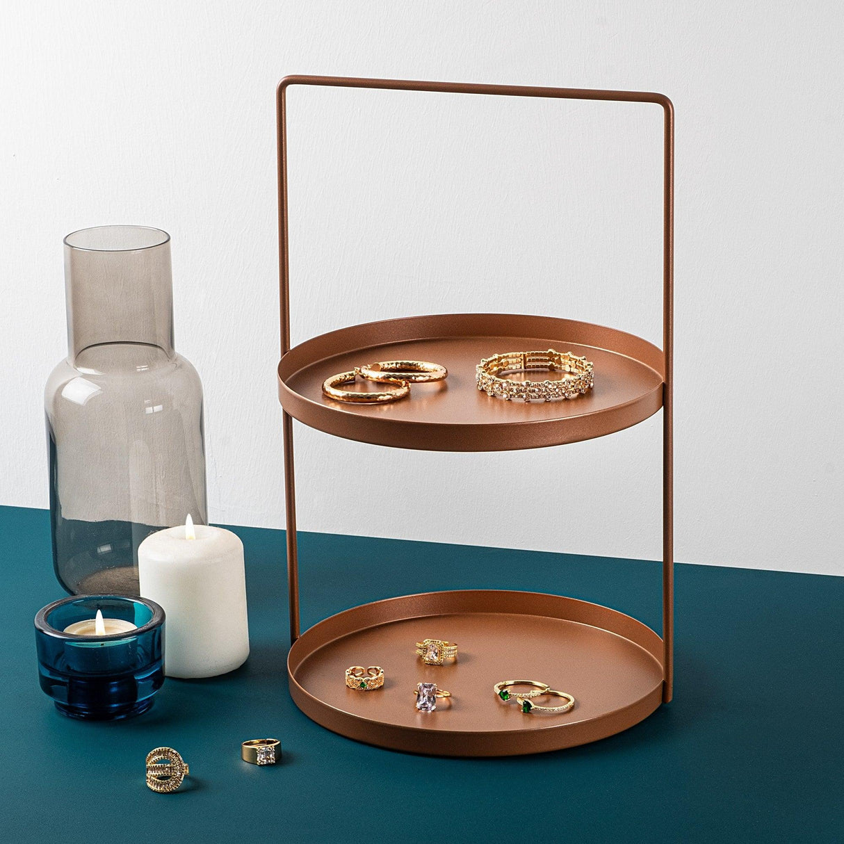 Accesoriu metalic decorativ Decorative Metal Accessory Classic 3, Cupru, 21x33 cm