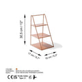 Accesoriu metalic decorativ Decorative Metal Accessory Modern 2, Cupru, 16x30.5x17 cm