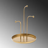Accesoriu metalic decorativ Decorative Metal Accessory Modern 3, Aur, 20.5x27 cm