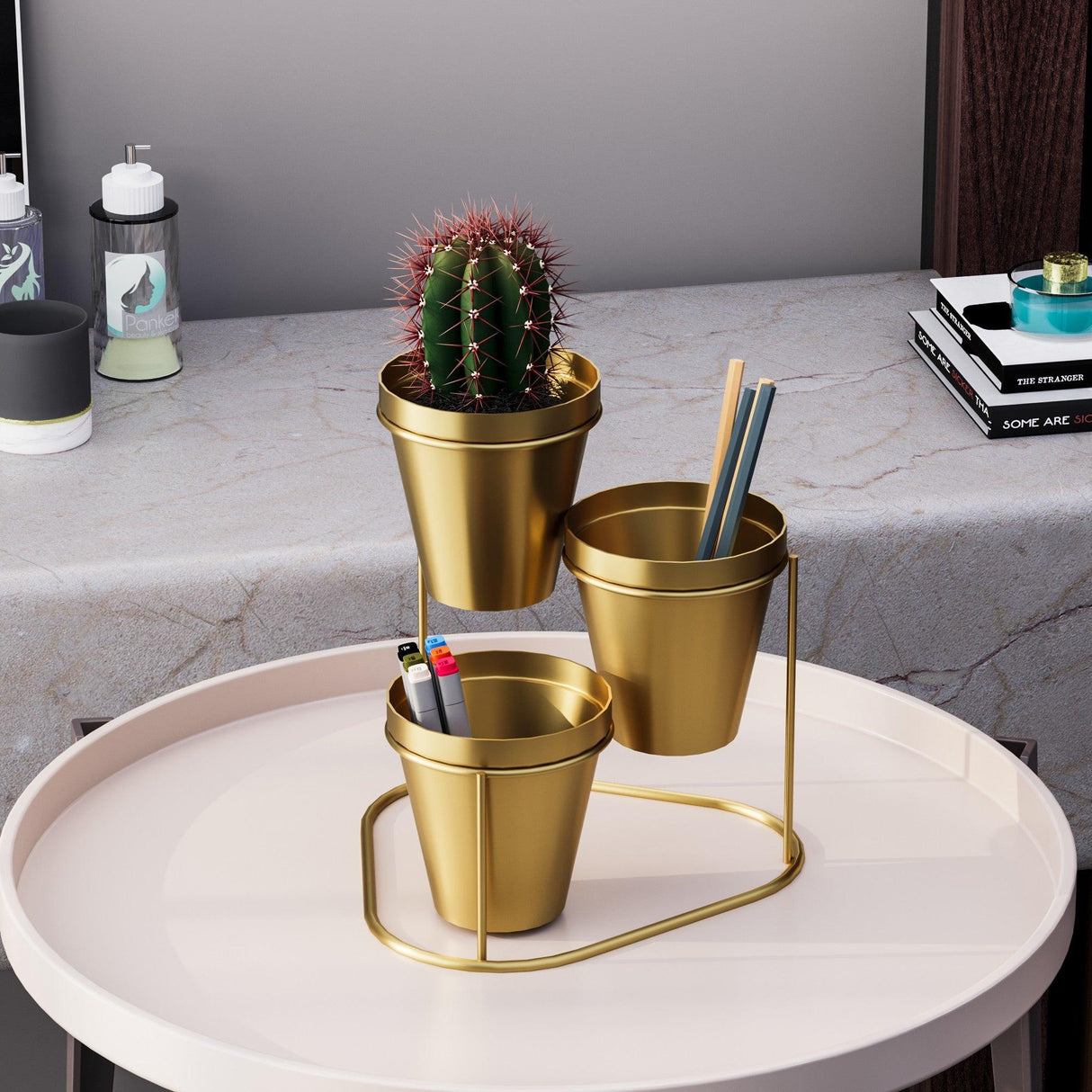 Accesoriu metalic decorativ Decorative Metal Accessory Rustic 2, Aur, 9 cm