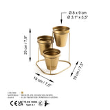 Accesoriu metalic decorativ Decorative Metal Accessory Rustic 2, Aur, 9 cm