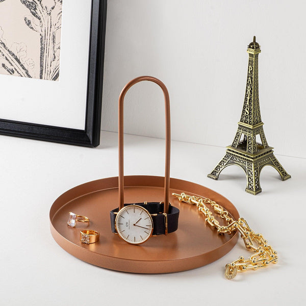 Accesoriu metalic decorativ Decorative Metal Accessory Vintage 7, Cupru, 21x18 cm