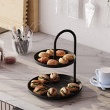 Accesoriu metalic decorativ Kormen, Negru, 20x21 cm