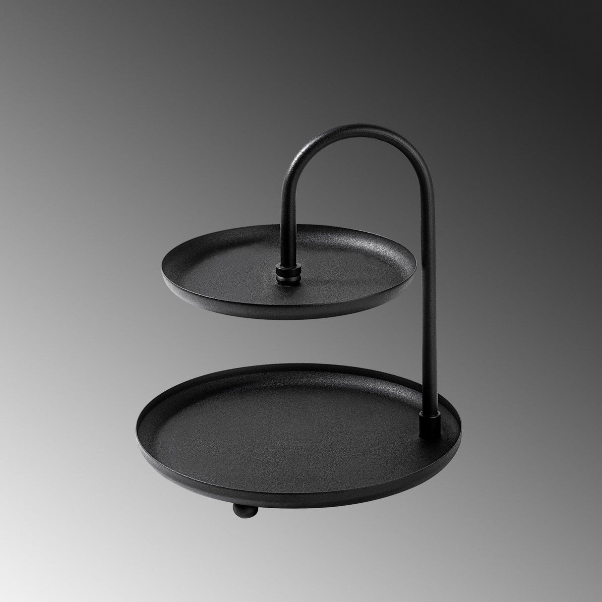 Accesoriu metalic decorativ Kormen, Negru, 20x21 cm