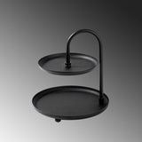 Accesoriu metalic decorativ Kormen, Negru, 20x21 cm