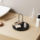 Accesoriu metalic decorativ Simi, Negru, 20.5x18 cm