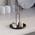 Accesoriu metalic decorativ Simi, Negru, 20.5x18 cm