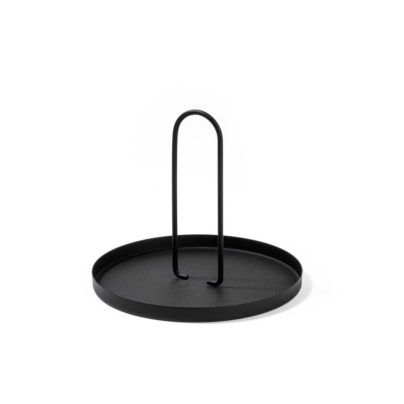 Accesoriu metalic decorativ Simi, Negru, 20.5x18 cm