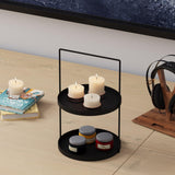 Accesoriu metalic decorativ Tilos, Negru, 21x33 cm