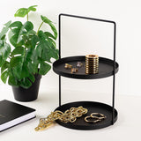 Accesoriu metalic decorativ Tilos, Negru, 21x33 cm