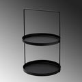 Accesoriu metalic decorativ Tilos, Negru, 21x33 cm