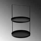 Accesoriu metalic decorativ Tilos, Negru, 21x33 cm