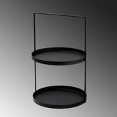 Accesoriu metalic decorativ Tilos, Negru, 21x33 cm