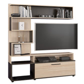 Ansamblu Comoda TV Jasper Wenge 151x37x169 cm