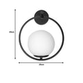 Aplica Blento metal, negru, D20x20 cm, imagine suplimentara