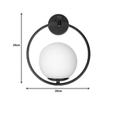 Aplica Blento metal, negru, D20x20 cm, imagine suplimentara