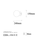 Aplica de perete Atlas, Vintage