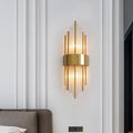 Aplica de perete cu design elegant Fenzy, metal, aurie-alba, 20x60 cm, imagine suplimentara