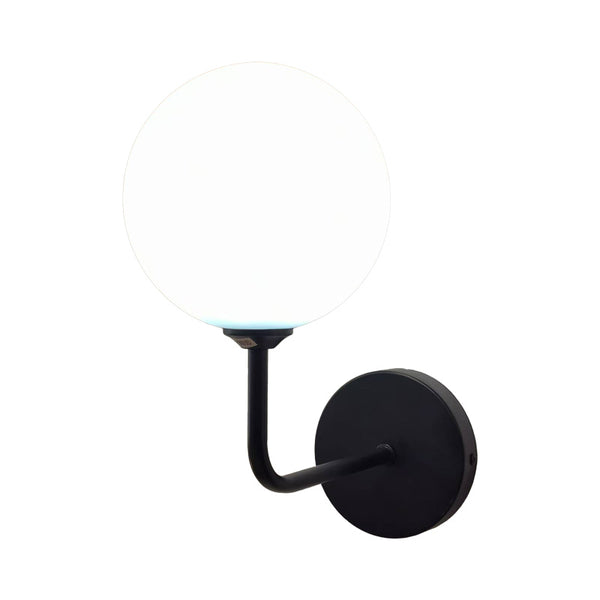 Aplica de perete cu functie G9 Cebron, metal, Negru-Alb, 15x25x28 cm