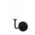 Aplica de perete cu functie G9 Cebron, metal, Negru-Alb, 15x25x28 cm