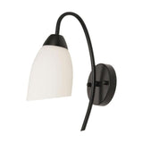 Aplica de perete LED Berak, Metal, 10x10x17 cm - Negru
