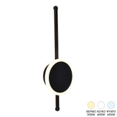 Aplica de perete cu LED Terzia, Metal negru, 13x40 cm