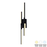Aplica De Perete Aplică de perete LED Derqia, Metal, Negru, 10x70 cm