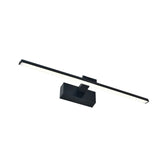 Aplica perete LED Debiwen, metal, Negru, 60x10 cm