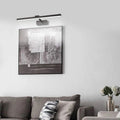 Aplica perete LED Debiwen, metal, Negru, 60x10 cm, imagine suplimentara