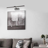Aplica perete LED Debiwen, metal, Negru, 60x10 cm, imagine suplimentara