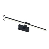 Aplica perete LED Debiwen, metal, Negru, 60x10 cm