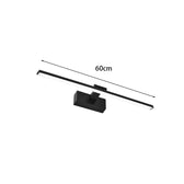Aplica perete LED Debiwen, metal, Negru, 60x10 cm, perspectiva suplimentara