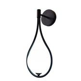 Aplica perete Teary, Negru-Alb, metal, 16x12x37 cm