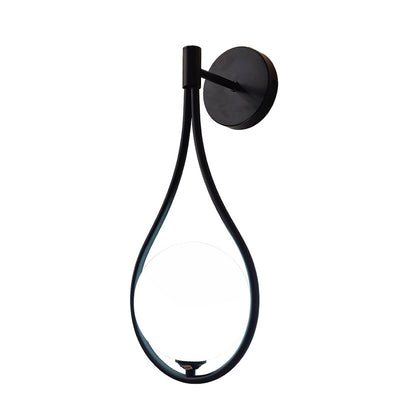 Aplica perete Teary, Negru-Alb, metal, 16x12x37 cm