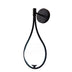 Aplica perete Teary, Negru-Alb, metal, 16x12x37 cm