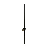 Aplicatie de perete LED cu functie Eftenbo, metal, Negru, 8x80 cm