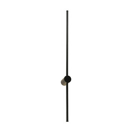 Aplicatie de perete LED cu functie Eftenbo, metal, Negru, 8x80 cm