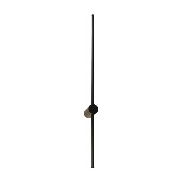 Aplicatie de perete LED cu functie Eftenbo, metal, Negru, 8x80 cm