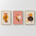 Tablou Canvas Arta de perete în rama Solith, Triptyque, Lemn, 33x48 cm